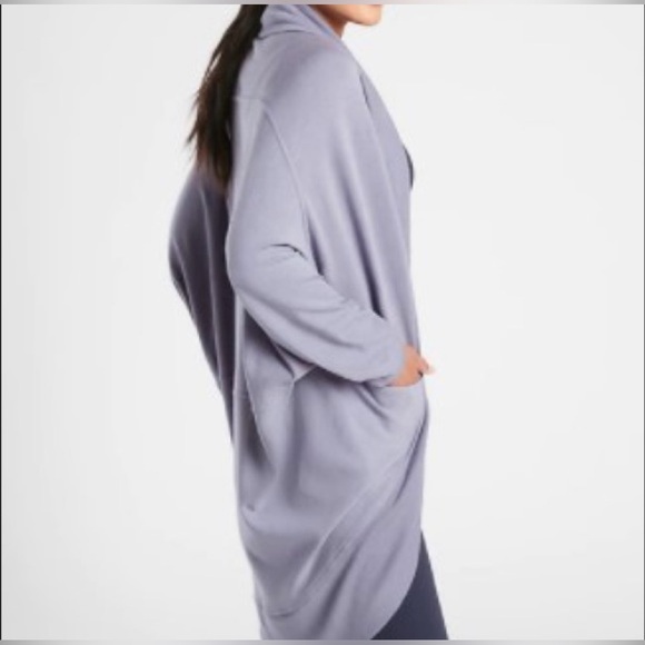 Athleta Ethereal Cocoon Wrap Lavender Size  S/M - Picture 2 of 10